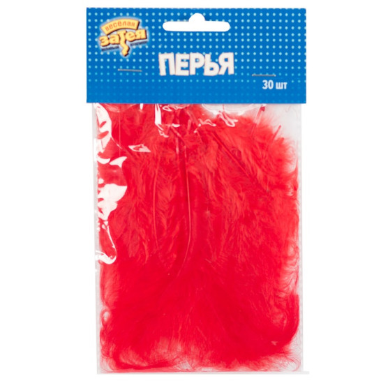 Перья Красные 30 шт
